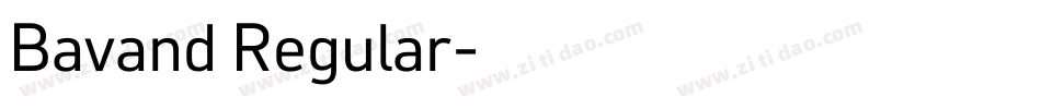 Bavand Regular字体转换